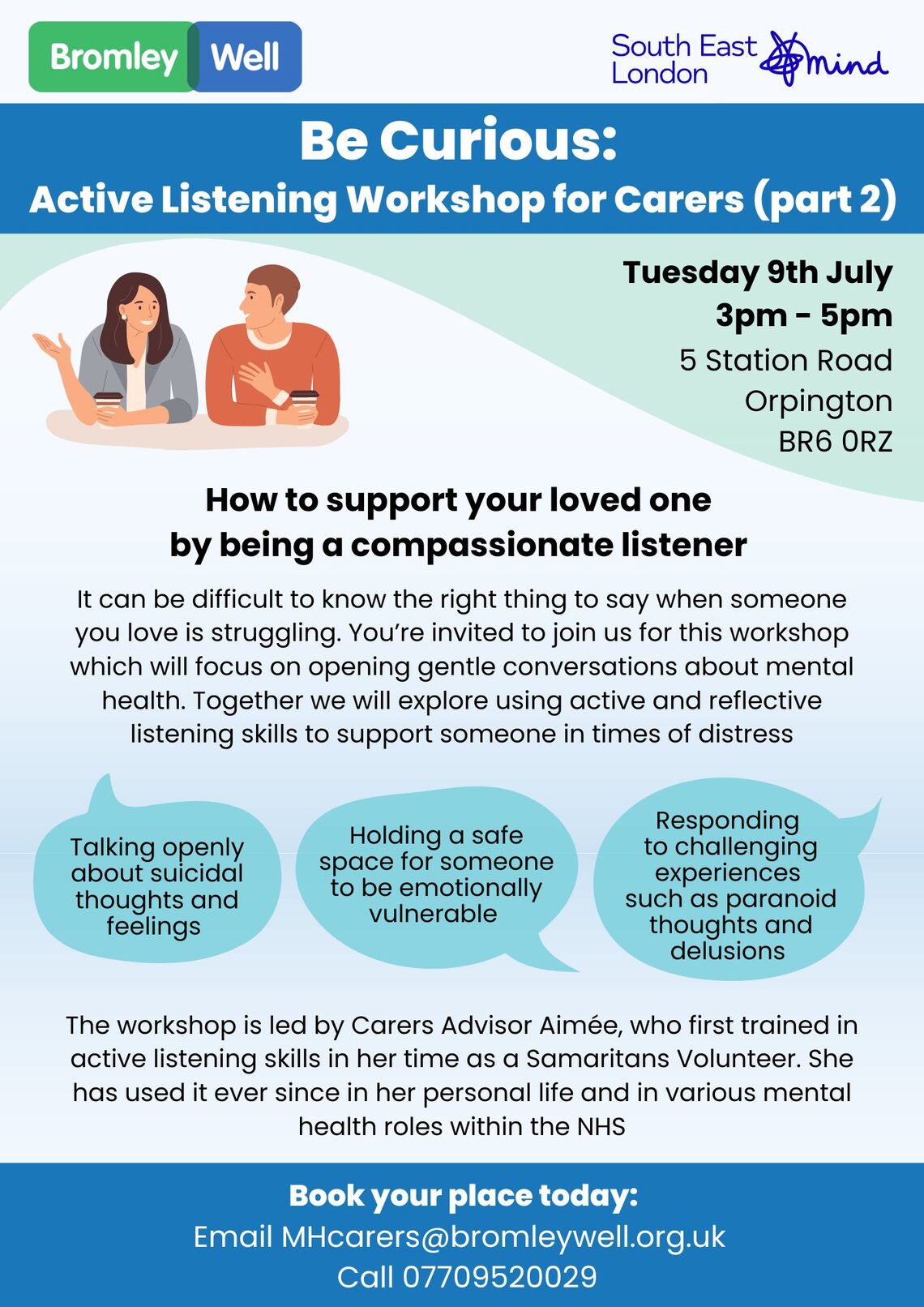 Active Listening Workshop Advert