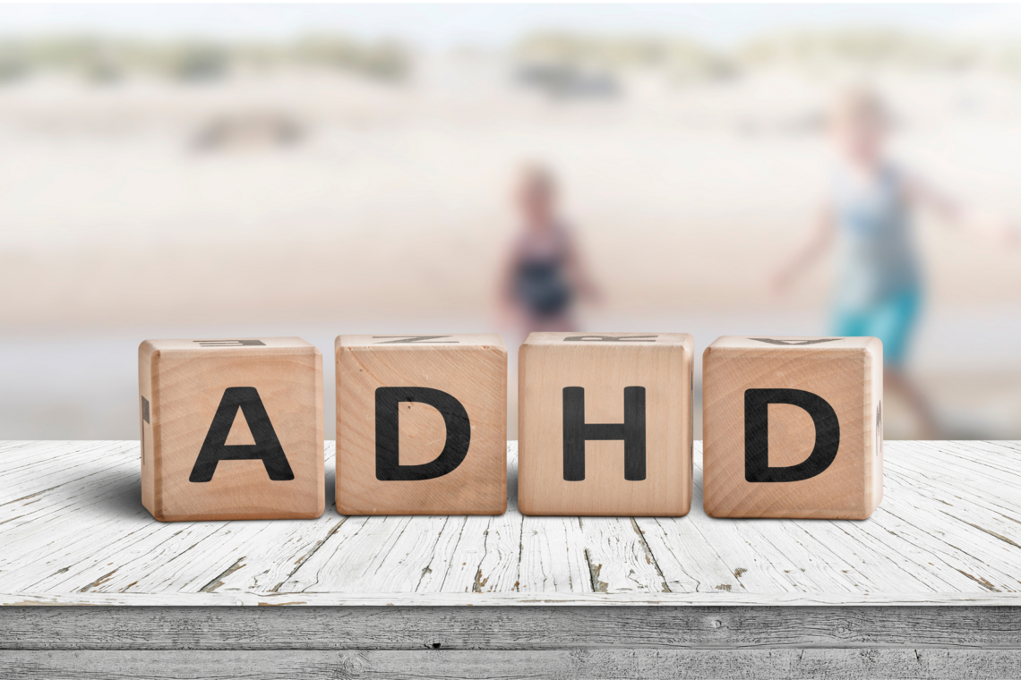 ADHD letters on blocks