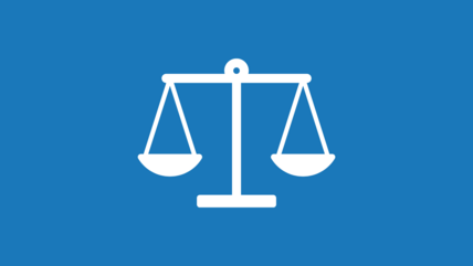 legal scales in blue background