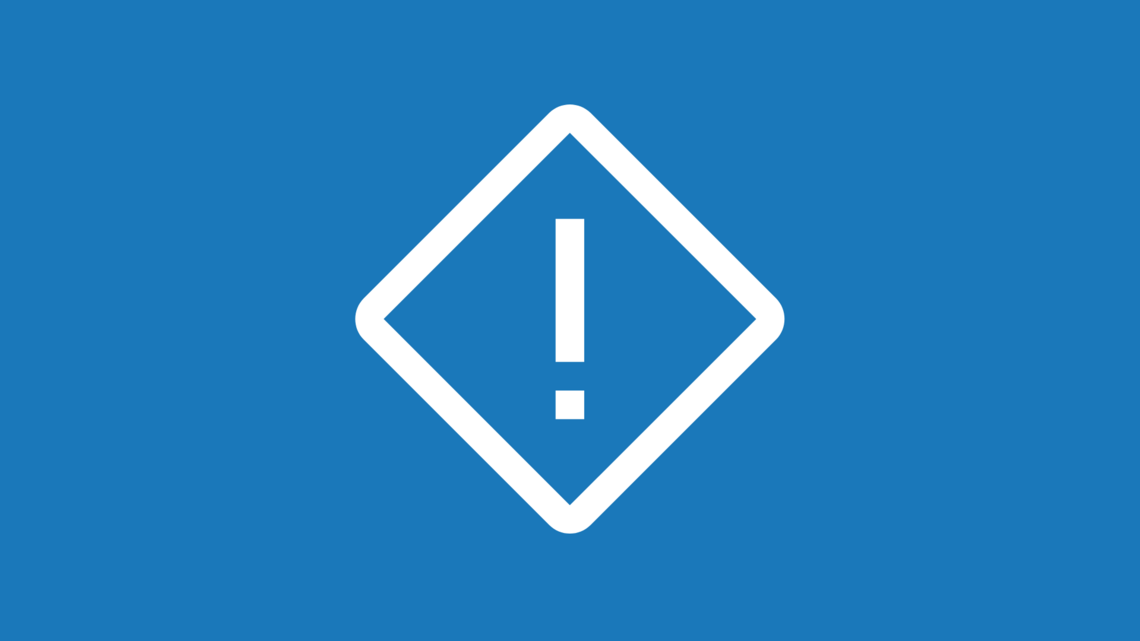 icon of an exclamation mark indicating urgency